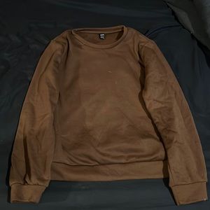 Brown sweater crew neck